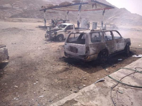 قتلى وجرحى مدنيون في قصف صاروخي “حوثي” استهدف محطة وقود شرقي اليمن
