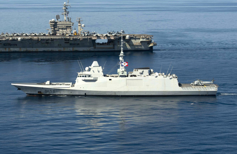 البحرية الفرنسية تقول إنها أسقطت مسيرتين للحوثيين في البحر الأحمر