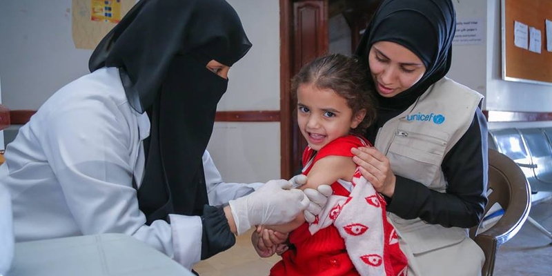 تزايد الأمراض التي يمكن الوقاية منها باللقاحات مثل الحصبة في اليمن